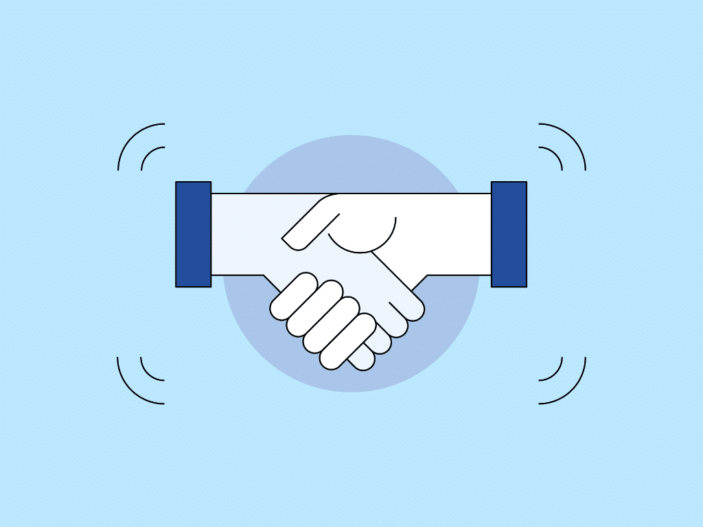 Flat Illustration for Partnership